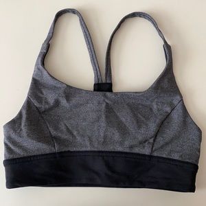 Lululemon grey sports bra with mesh back